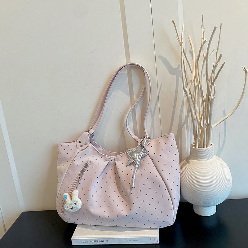 Punkte dekorative Handtasche