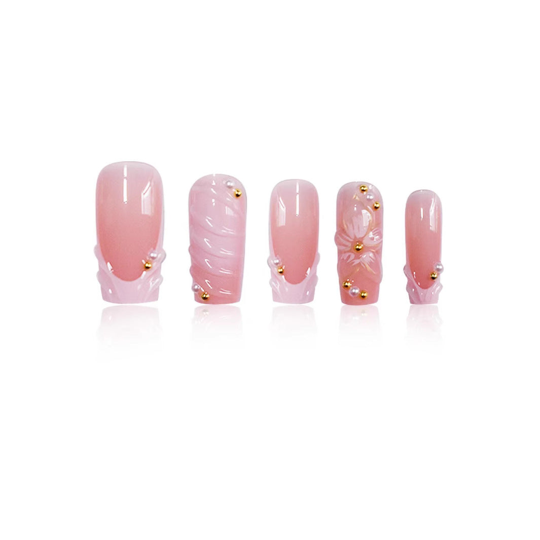 Blumeninspiriertes Premium-Acrylnagel-Enhancements Brehn