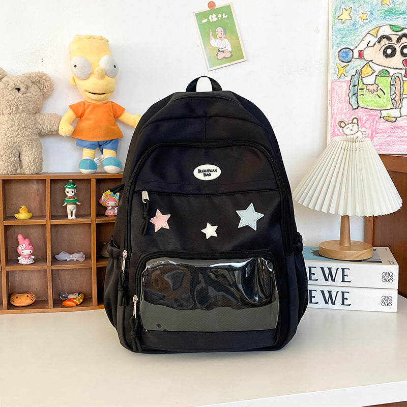 Trendy Stern-Applikation Rucksack