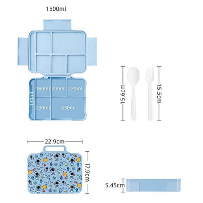 Mehrere Fächer Lunchbox mit lustigem Design