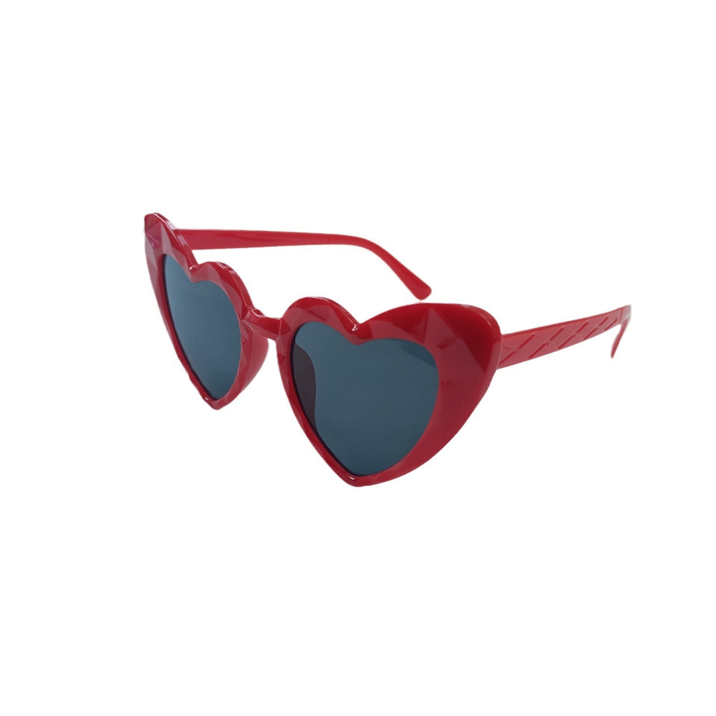 Damen Herzförmige Sonnenbrille mit transparenten Gläsern Brehn