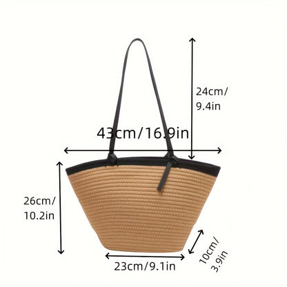 Geräumige Strandtasche mit Verstärktem Boden und Pflegeleichtem Material Brehn