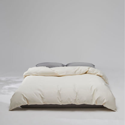 Mako-Baumwoll-Satin Bettwäsche-Set mit verdecktem Reißverschluss und Kissenbezügen Brehn