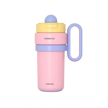 Damen Multifunktionale Isolierflasche mit einzigartigem Deckel Brehn