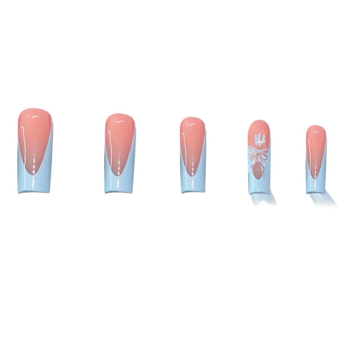 Künstlerisches Press-On Nageldesign Brehn