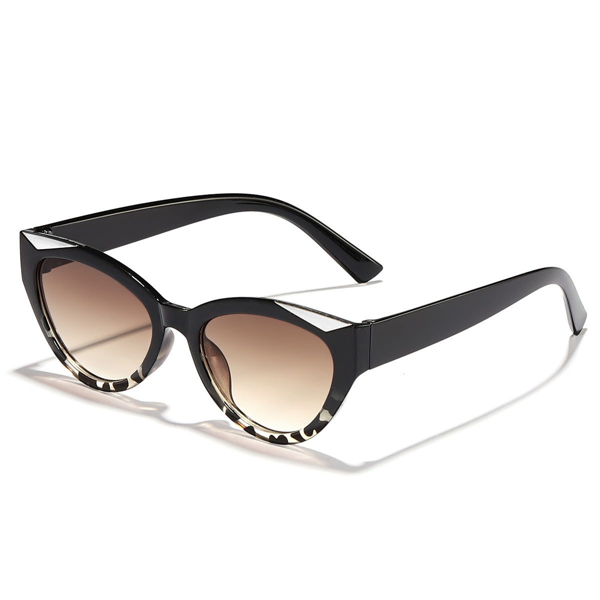 Damen modische Cat-Eye Sonnenbrille mit glänzenden Details Brehn