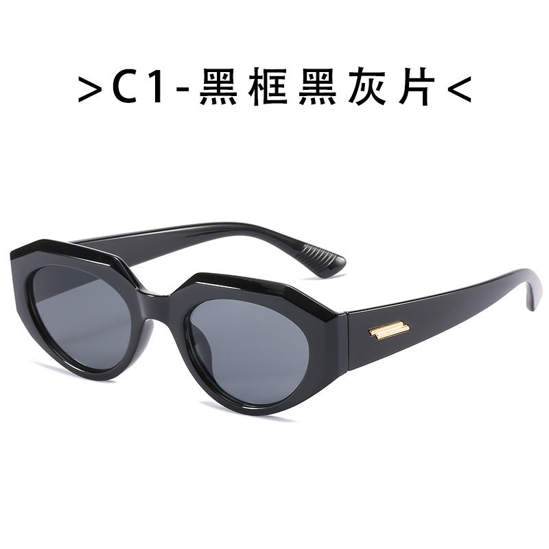 Damen geometrische Cat-Eye Sonnenbrille Brehn