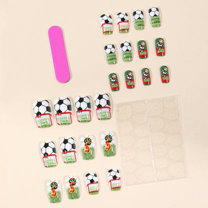 Fußball-Themen 3D Nagel Kunst Erweiterungen Brehn