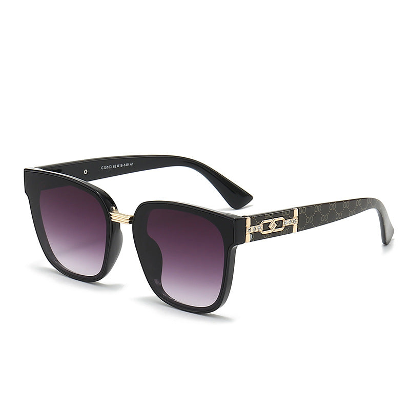 Damen Designer-Sonnenbrille mit luxuriösem Rahmen und angesagtem Schmuckdetail Brehn