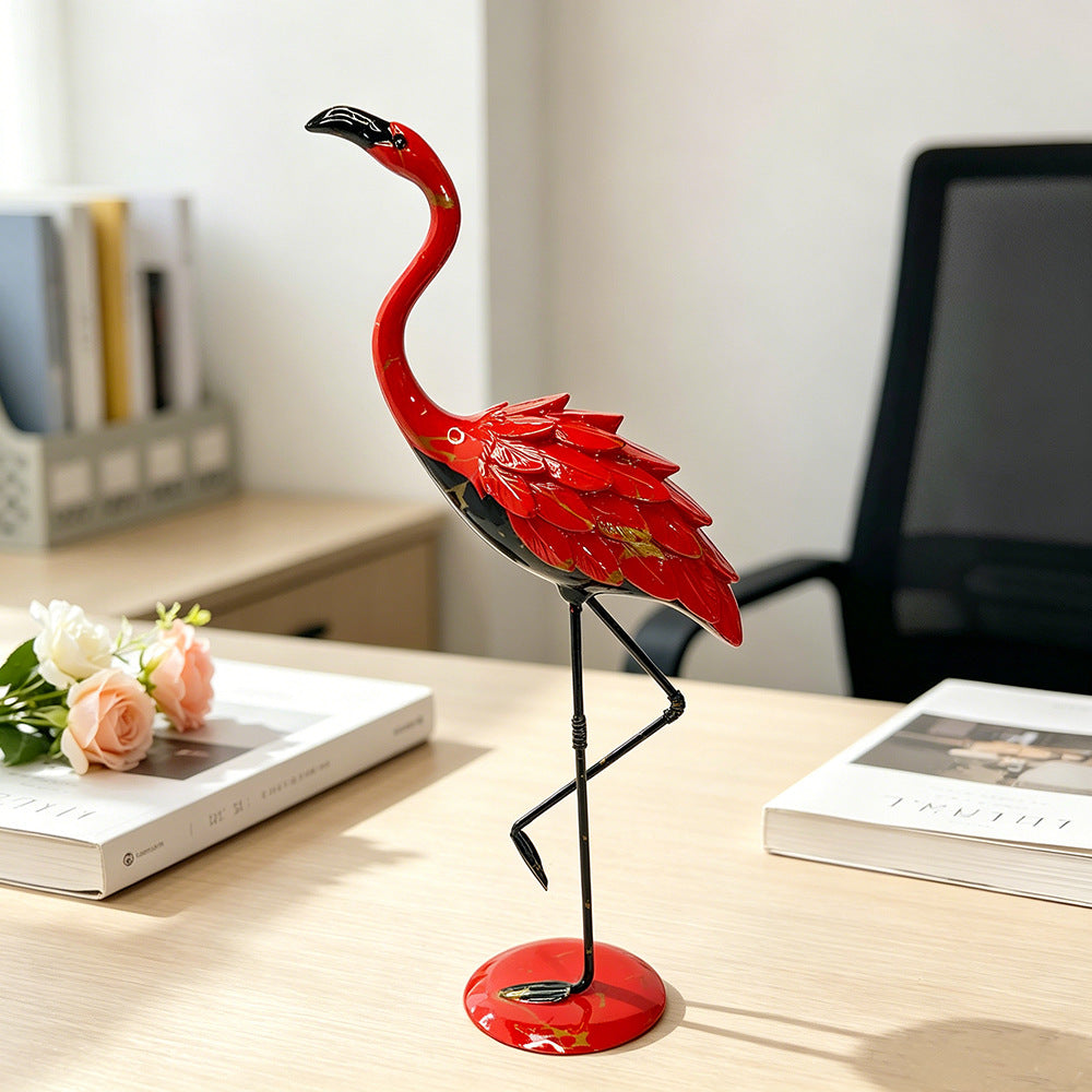 Dekorative Flamingo Skulptur Brehn