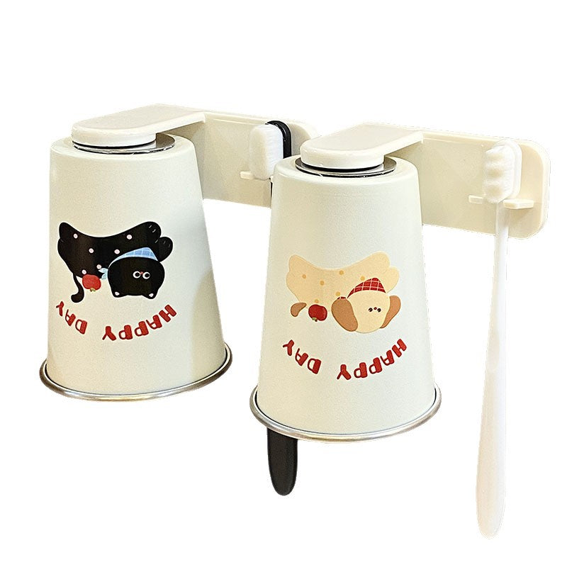 Edelstahl Trinkbecher mit Fröhlichem Hunde-Design Brehn