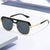 Damen modische Sonnenbrille im eleganten quadratischen Design Brehn