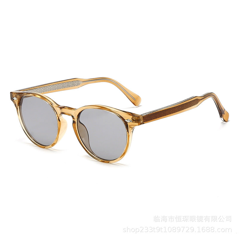 Damen runde Sonnenbrille im stilvollen Retro-Design Brehn