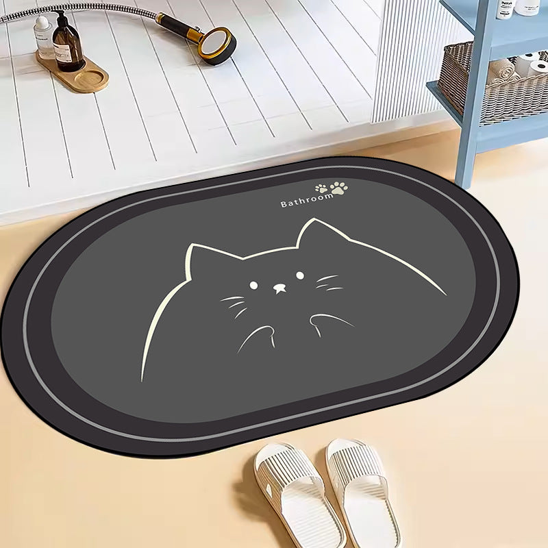 Kat-themed Badmatte Brehn