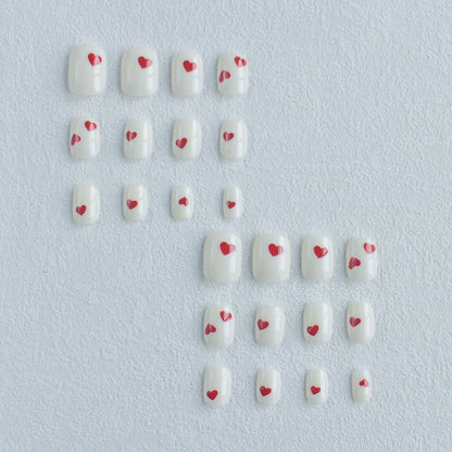 Künstlerisches Herzdesign Nagelkunstset