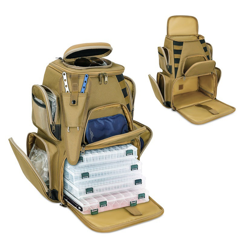 Multi-Fach Angeltasche Rucksack Brehn