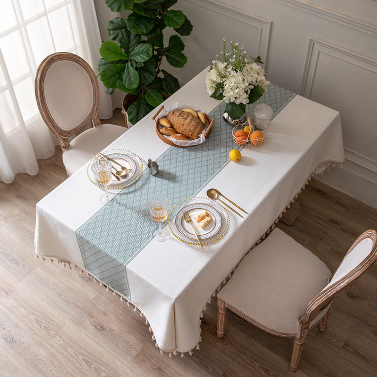Elegante geometrische Tischdecke