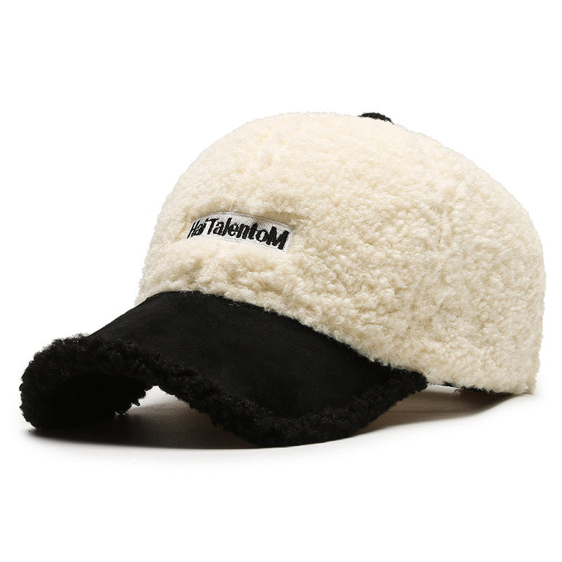 Damen Gemütliche Plüsch Fleece Baseballmütze Brehn