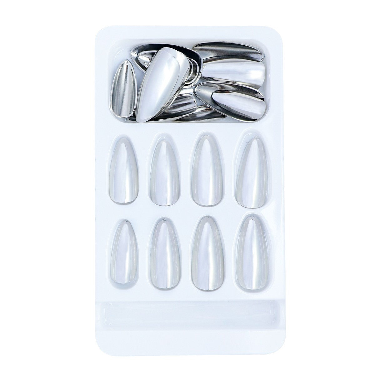 Elegantes Spiegel-Finish Press-On Nail Set Brehn