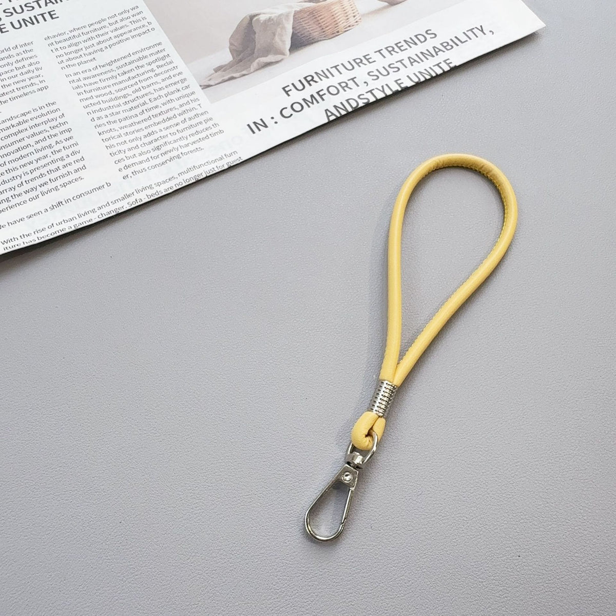 Premium Silikon Loop Schlüsselanhänger Halter Brehn