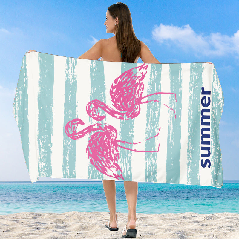 Strandtuch mit lebhaftem Farbverlauf und stylischem Streifendesign Brehn