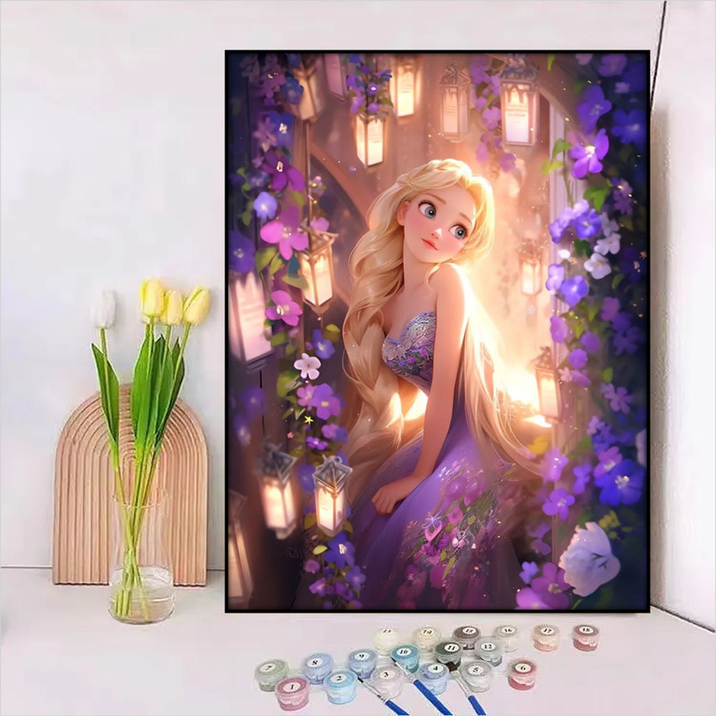 Disney-Inspiriertes DIY Malen nach Zahlen Leinwand-Kit Brehn