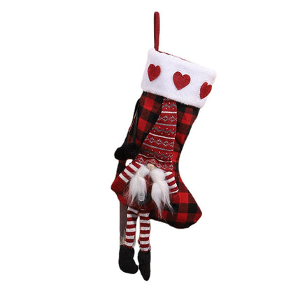 Niedlicher Weihnachtsstrumpf mit Gnome-Motiv Brehn