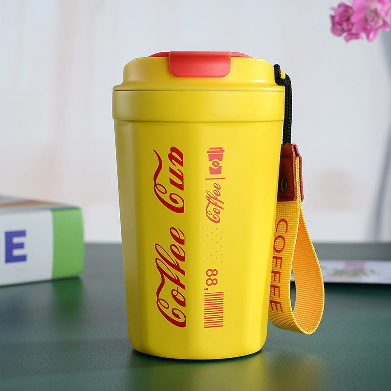 Damen isolierter Kaffeebecher mit praktischer Tragevorrichtung Brehn