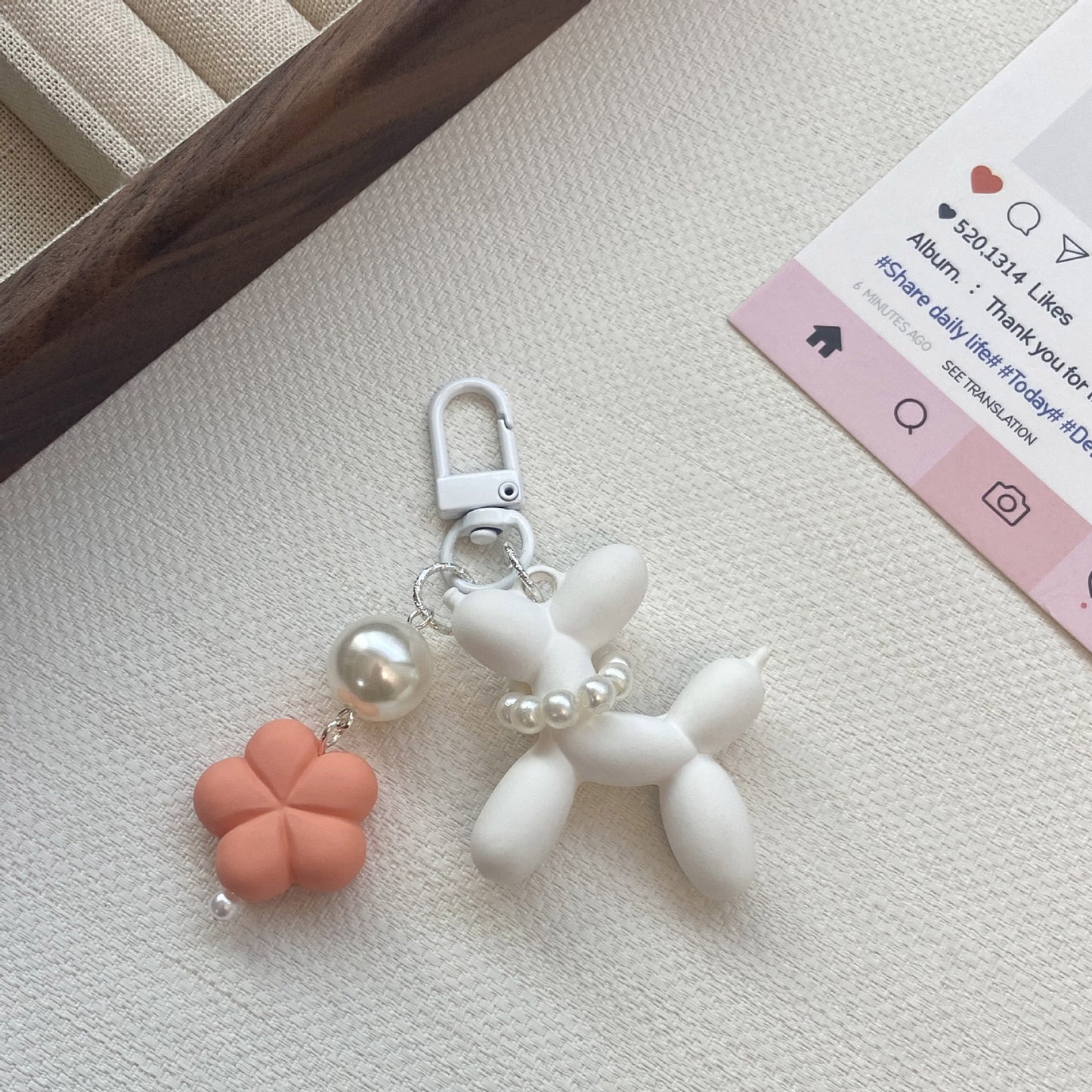 Ballon Tier Charm Schlüsselanhänger Brehn