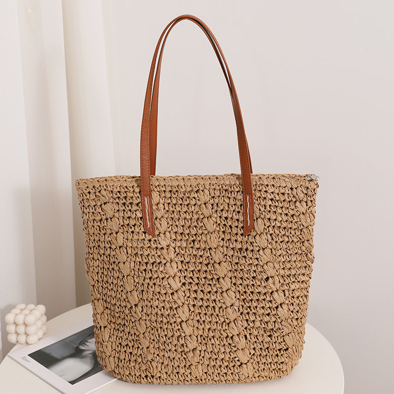 Damen Handgefertigte Baumwoll-Strandtasche Brehn