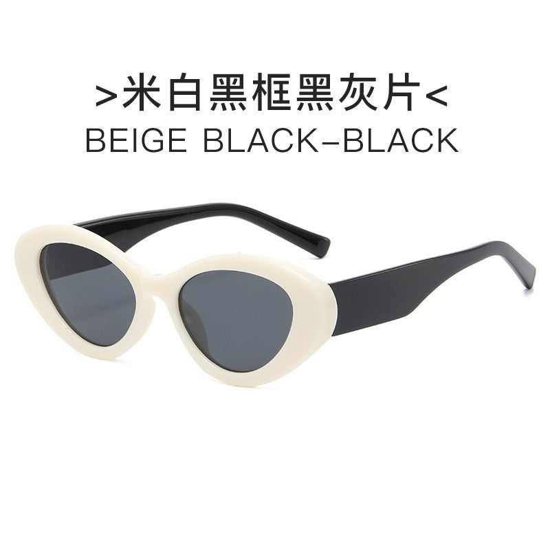 Damen Cat-Eye Sonnenbrille mit auffälligem Rahmen und modernen Gläsern Brehn