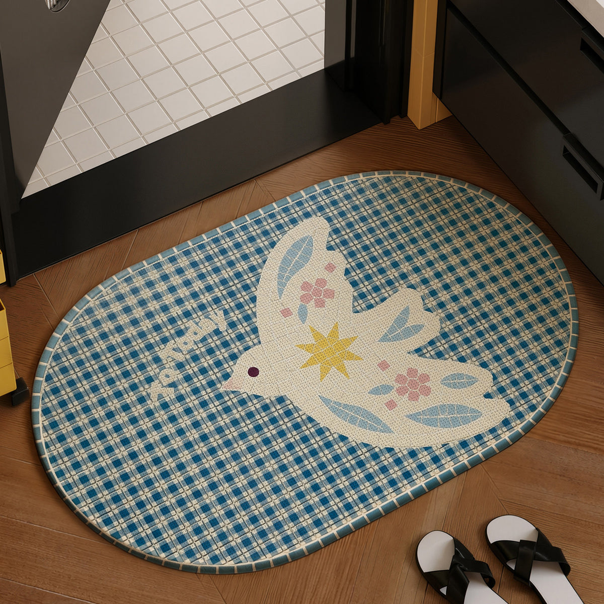Mosaik-inspiriertes Badetuch