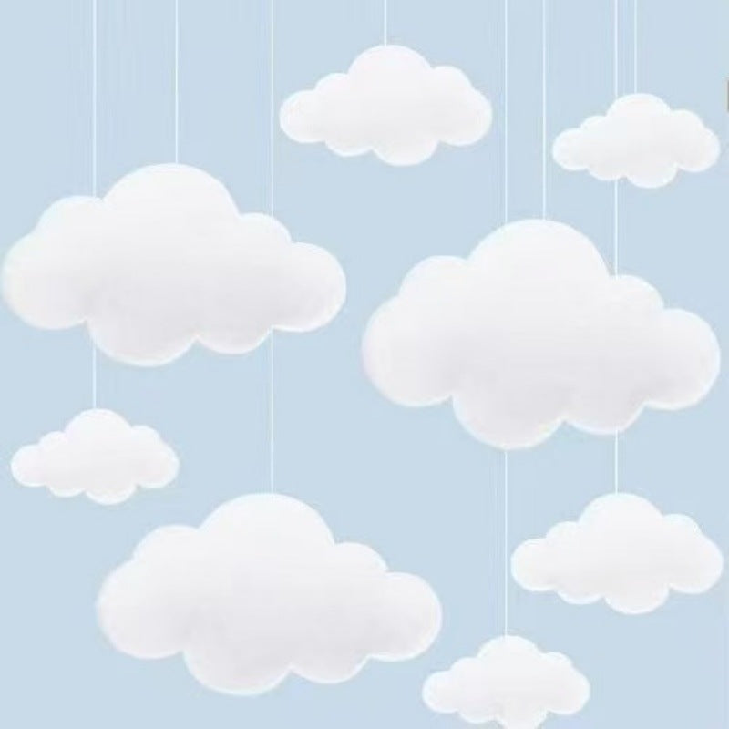 Stoff Wolken Mobile Dekor Brehn