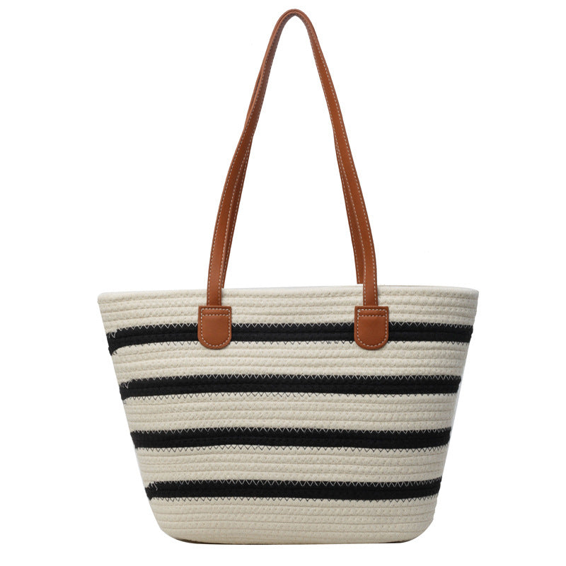 Stylische gestreifte Strandtasche Brehn