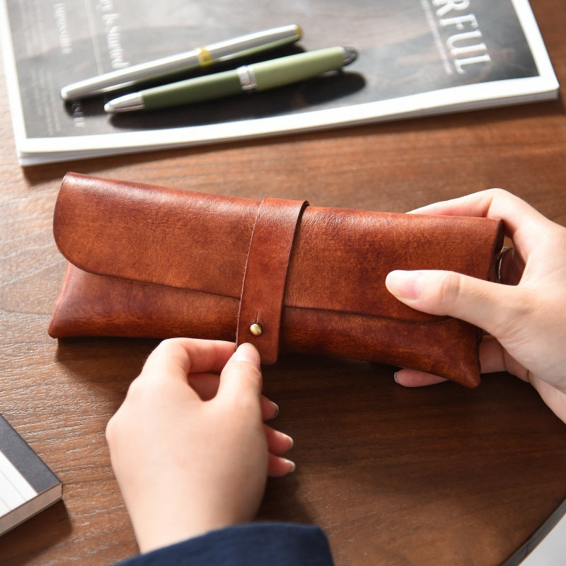 Stylische Leder Stiftetui Brehn