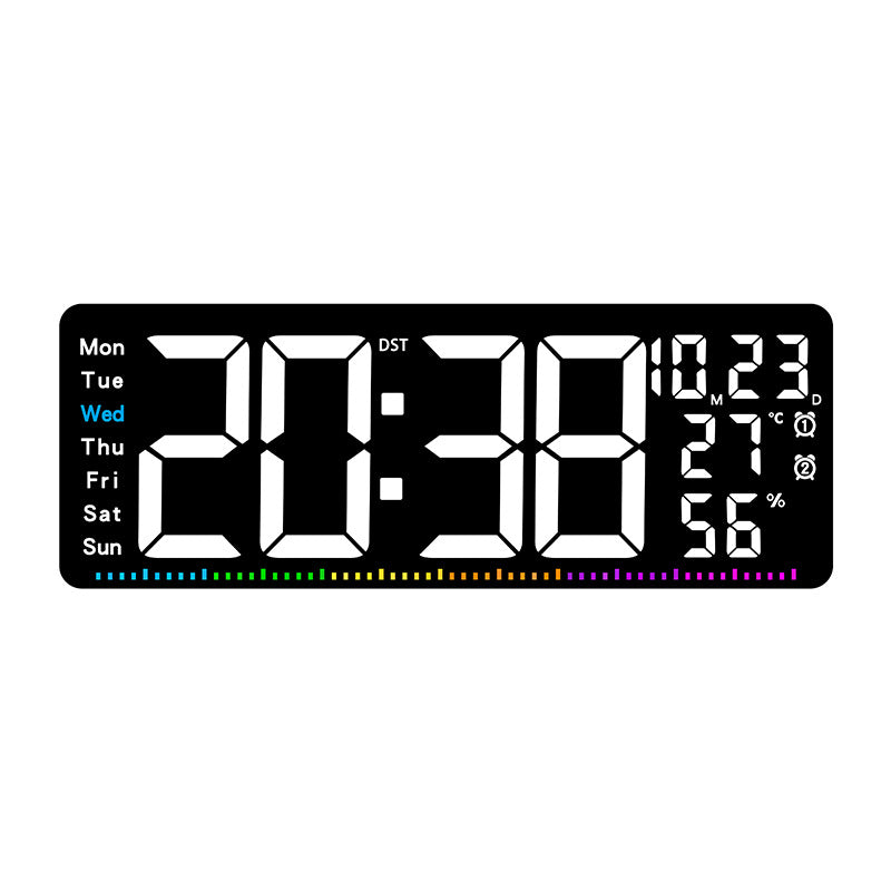 Digitaler Alarmwecker mit großem LED-Display und Wetterdaten Brehn