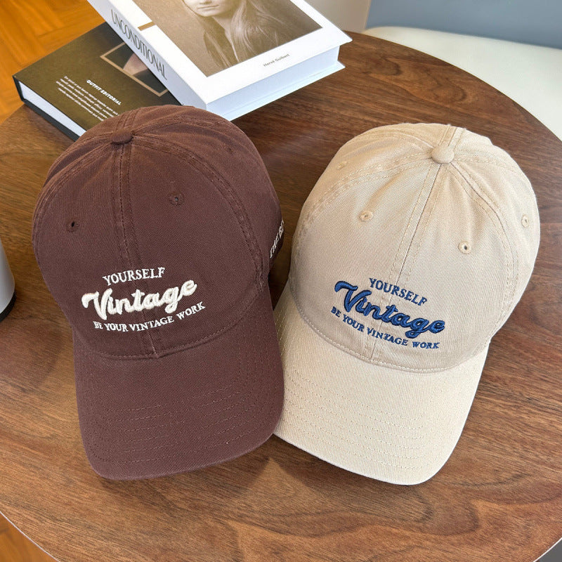 Frauen Vintage-inspirierte bestickte Baseballmütze Brehn