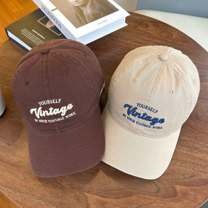 Frauen Vintage-inspirierte bestickte Baseballmütze Brehn
