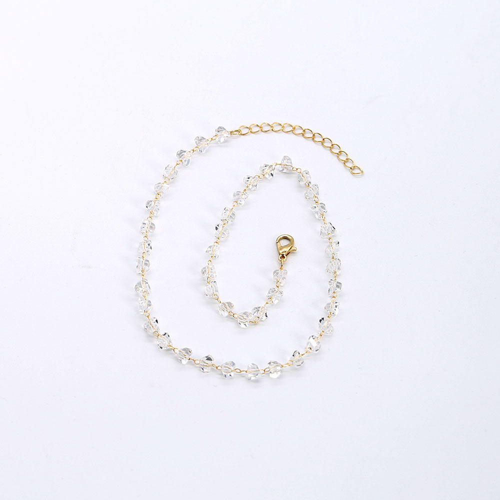 Elegante Kristall Brillen Kette Brehn