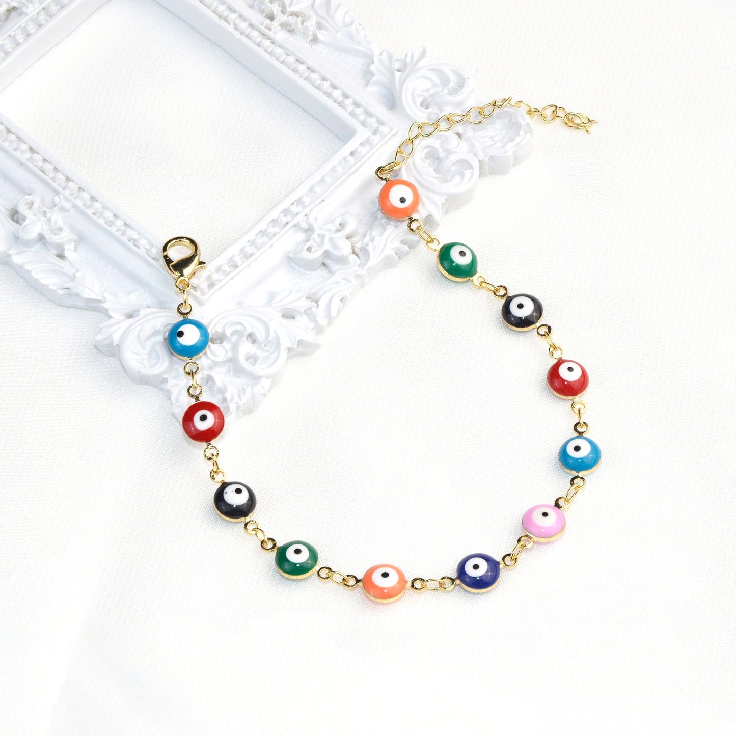 Bunte Augen Charm Brille Kette Brehn