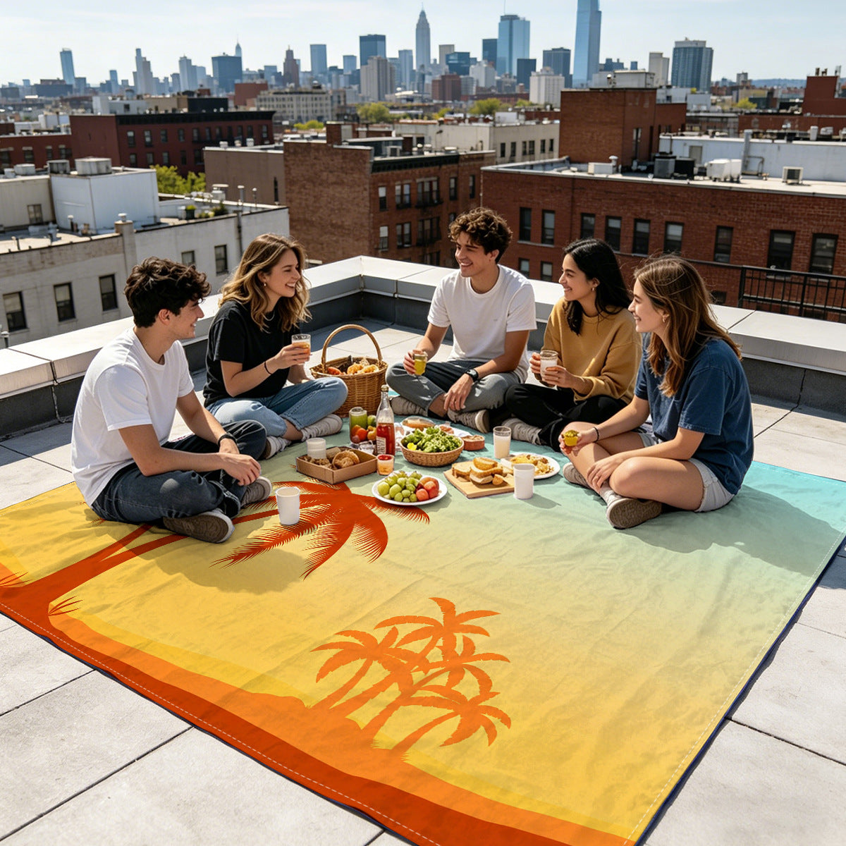 Mandala Design Strandmatte Brehn