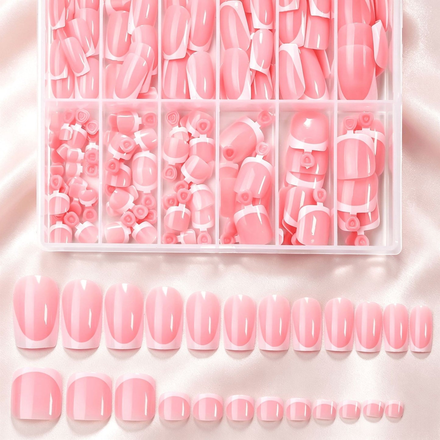Premium French Tip Press-On Nail Tips Kollektion Brehn