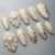 Premium Dekorative Press-On Nagelset mit elegant verzierten Designs Brehn