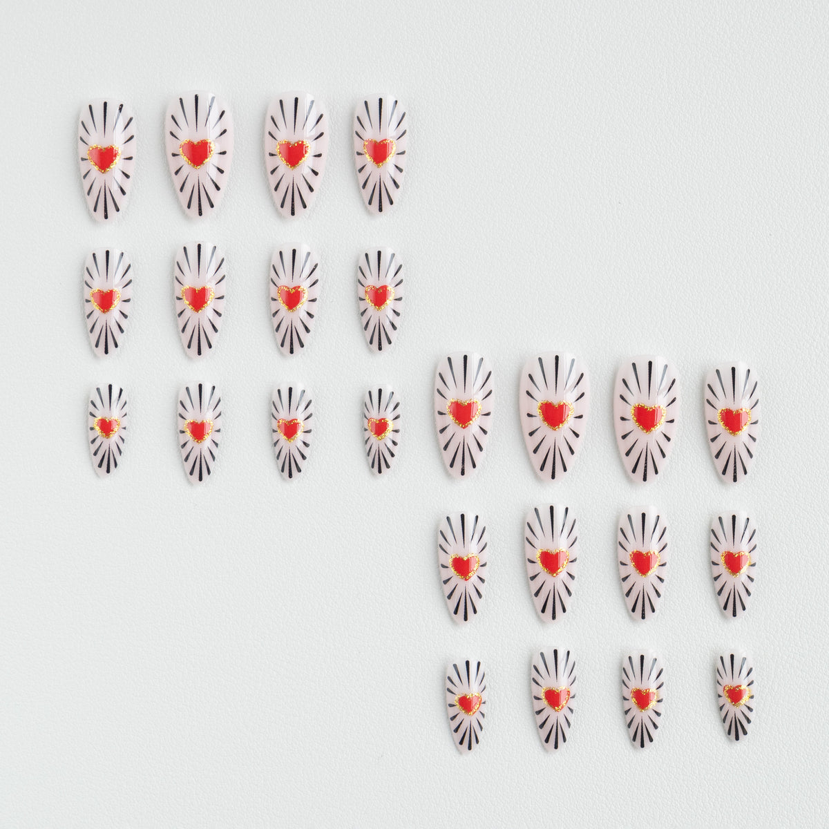 Herz Design Nagelkunst