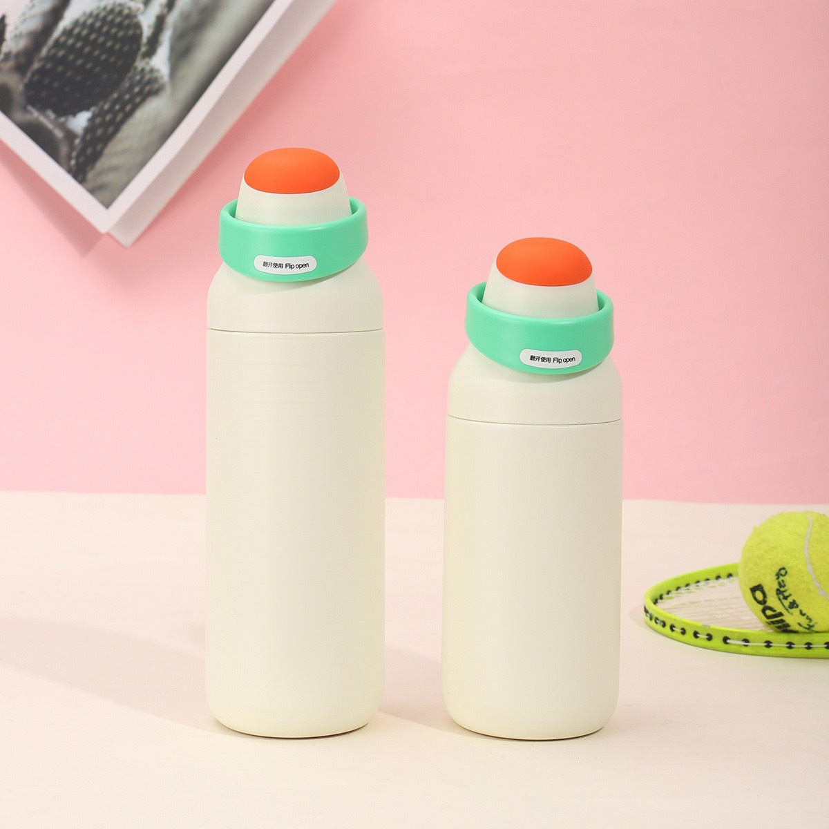 Damen isolierte Trinkflasche mit ergonomischem Verschluss Brehn