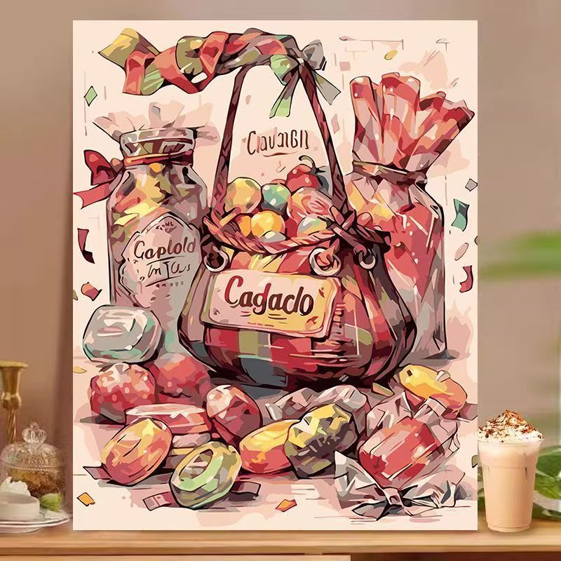 Dessert-inspiriertes dekoratives Leinwandkunstwerk Brehn