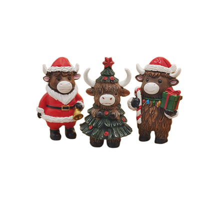 Weihnachtsdeko Figur im Hochlandrind-Design Brehn
