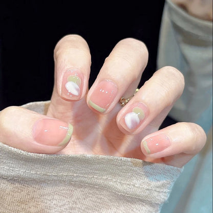 Künstlerische 3D Blumen Nagelverlängerungen