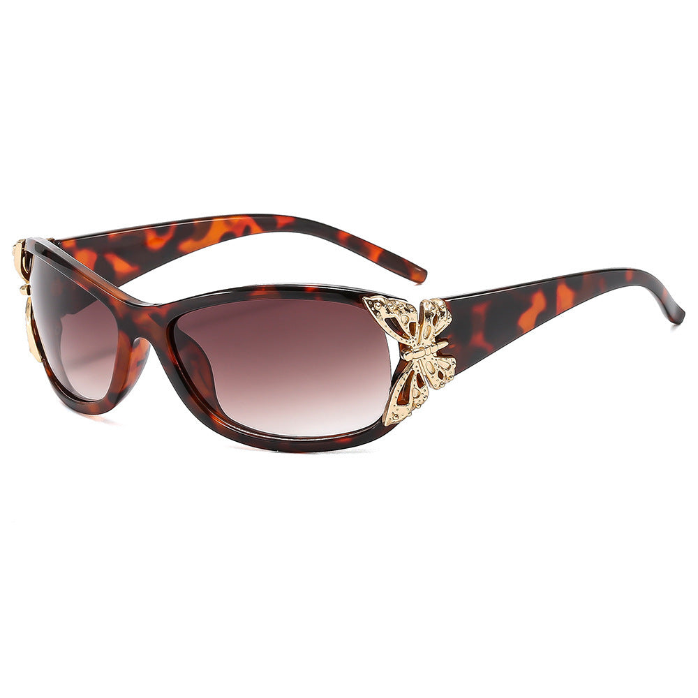 Modebewusste, mit Schmetterlingen verzierte Sonnenbrille Brehn