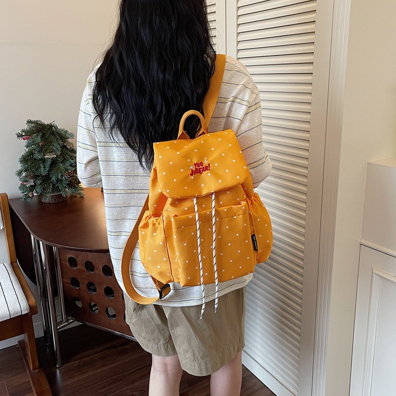 Stilvolle gepunktete bedruckte Rucksack Brehn